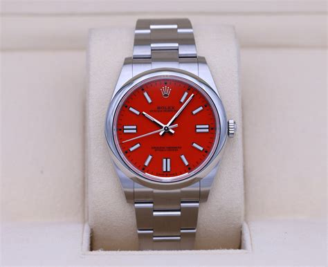 rolex oyster perpetual red face|rolex oyster perpetual collection.